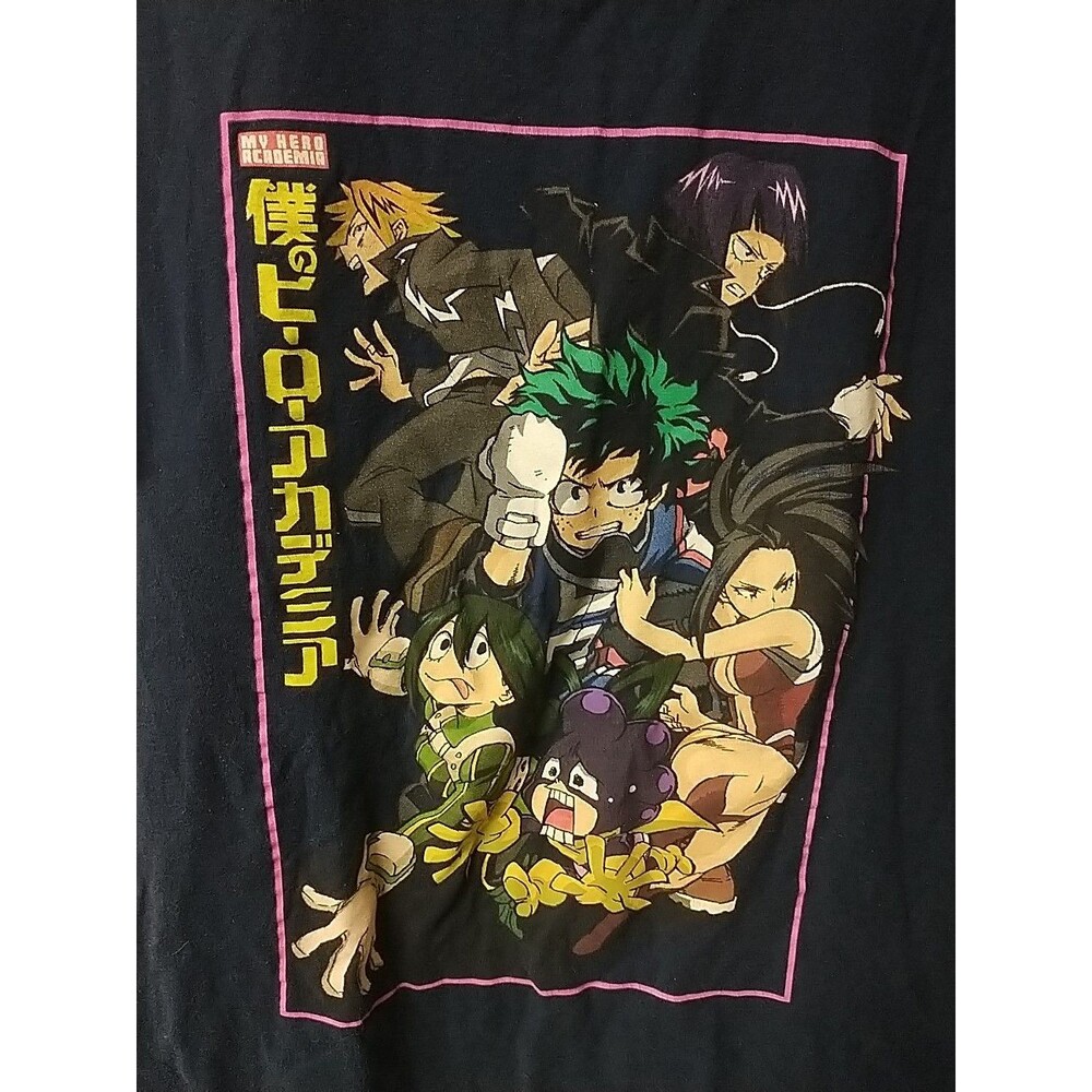 Funimation My Hero Academia Dark Blue Short Sleeve Graphic T Shirt Size Med. P1